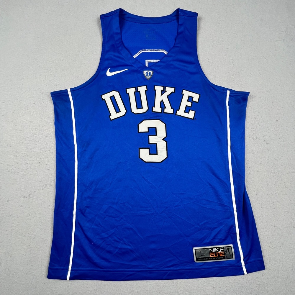 Nike Elite Duke Blue Devils Basketball Jersey Men L Blue Dri-FIT Grayson Allen 3